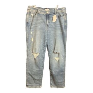 Lane Bryant Body Icon‎ Curvy Fit Flex Magic Waistband High-Rise Straight 22 CH1